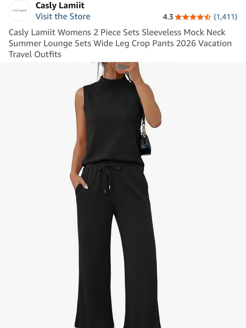 LN Amazon Casly Lamiit Set-Black, M